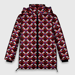 Женская зимняя куртка Геометрический скандинавский зимний узор