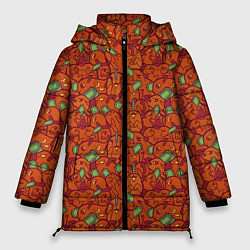 Куртка зимняя женская Почита узор, цвет: 3D-черный