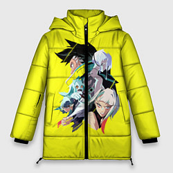 Куртка зимняя женская Дэвид, Люси и Ребекка - Cyberpunk Edgerunners, цвет: 3D-черный