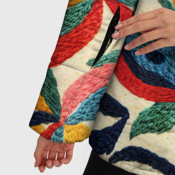 Куртка зимняя женская Эффект вышивки, цвет: 3D-светло-серый — фото 2