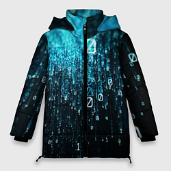 Куртка зимняя женская Двоичный код, цвет: 3D-светло-серый