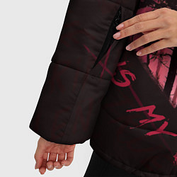 Куртка зимняя женская Тру Крайм на День Святого Валентина, цвет: 3D-красный — фото 2