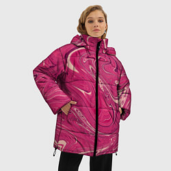 Куртка зимняя женская Яркая волна, цвет: 3D-светло-серый — фото 2