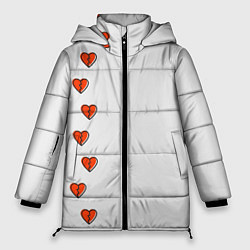 Куртка зимняя женская Дорожка разбитых сердец - светлый, цвет: 3D-светло-серый