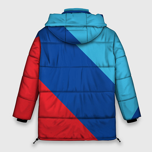 Женская зимняя куртка Bmw - m colors / 3D-Черный – фото 2