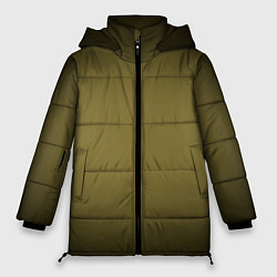 Куртка зимняя женская Градиент хаки, цвет: 3D-черный