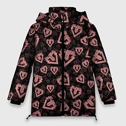Куртка зимняя женская Big bang pattern, цвет: 3D-красный