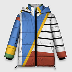 Куртка зимняя женская Винтаж - 70-е - спортивный стиль, цвет: 3D-светло-серый