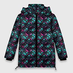 Куртка зимняя женская Неоновая кольчуга, цвет: 3D-светло-серый