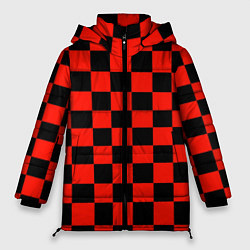 Куртка зимняя женская Красный квадрат, цвет: 3D-черный
