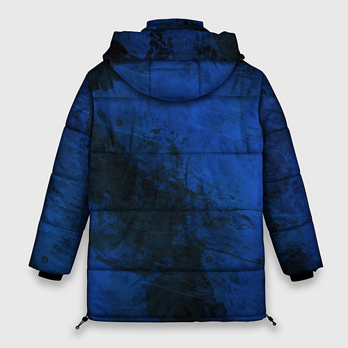 Женская зимняя куртка Синий дым / 3D-Черный – фото 2