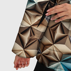 Куртка зимняя женская Бумажный футуризм, цвет: 3D-светло-серый — фото 2