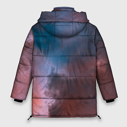 Женская зимняя куртка Сплетение двух космических сияний / 3D-Черный – фото 2