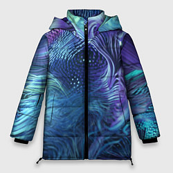 Куртка зимняя женская Водяные волокна, цвет: 3D-черный