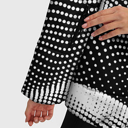 Куртка зимняя женская Авангардный фрактальный паттерн - Милан, цвет: 3D-черный — фото 2