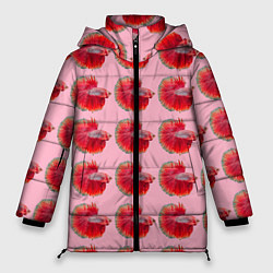 Куртка зимняя женская Рыбка петушок, цвет: 3D-светло-серый