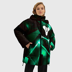 Куртка зимняя женская Destiny разлом плит, цвет: 3D-черный — фото 2
