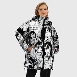 Куртка зимняя женская Цую Асуи - Моя геройская академия, цвет: 3D-черный — фото 2
