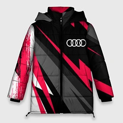 Куртка зимняя женская Audi fast lines, цвет: 3D-черный