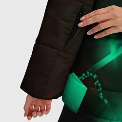 Куртка зимняя женская Quake разлом плит, цвет: 3D-черный — фото 2