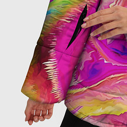 Куртка зимняя женская Abstract colorful composition - Milano, цвет: 3D-черный — фото 2