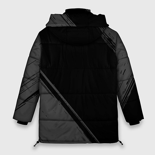 Женская зимняя куртка Counter Strike 2 glitch на темном фоне: надпись, с / 3D-Черный – фото 2