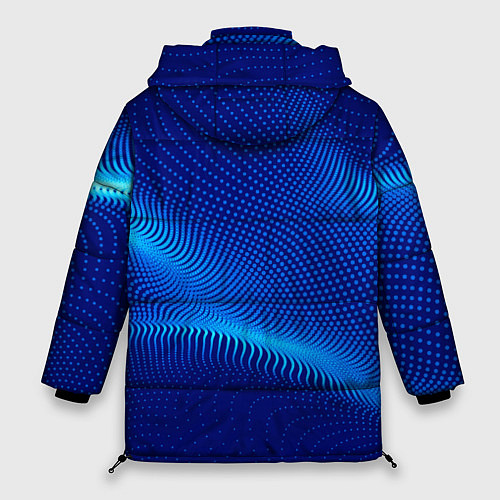 Женская зимняя куртка Blue dots / 3D-Черный – фото 2