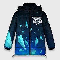 Куртка зимняя женская GTA взрыв частиц, цвет: 3D-черный