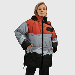 Куртка зимняя женская Тройной стиль цветов, цвет: 3D-светло-серый — фото 2