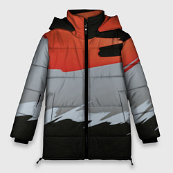 Куртка зимняя женская Тройной стиль цветов, цвет: 3D-светло-серый
