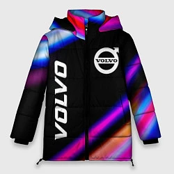 Куртка зимняя женская Volvo speed lights, цвет: 3D-черный