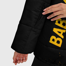 Куртка зимняя женская Babymetal - gold gradient: надпись, символ, цвет: 3D-черный — фото 2
