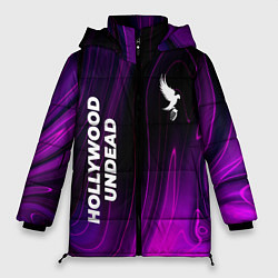 Куртка зимняя женская Hollywood Undead violet plasma, цвет: 3D-черный