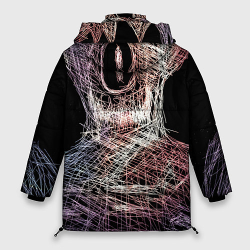 Женская зимняя куртка Бог Вселенной / 3D-Черный – фото 2