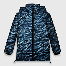 Куртка зимняя женская Текстура мятой бумаги, цвет: 3D-светло-серый