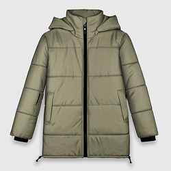 Куртка зимняя женская Зеленый тренд без принта, цвет: 3D-черный