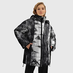 Куртка зимняя женская Березки, цвет: 3D-черный — фото 2