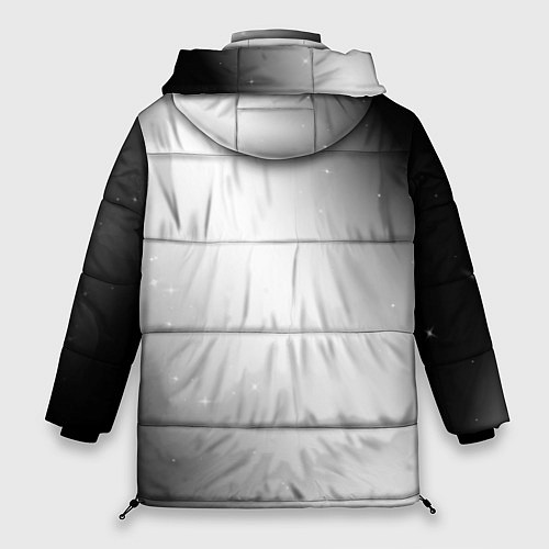 Женская зимняя куртка Skillet glitch на светлом фоне: по-вертикали / 3D-Черный – фото 2