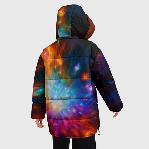 Женская зимняя куртка Космическая многомерность / 3D-Светло-серый – фото 4