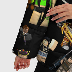 Куртка зимняя женская Роблокс и его персонажи, цвет: 3D-черный — фото 2