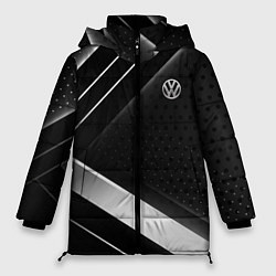 Куртка зимняя женская Volkswagen sign, цвет: 3D-черный
