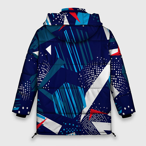 Женская зимняя куртка Текстурный грандж / 3D-Черный – фото 2