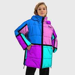 Куртка зимняя женская Firm аля 80-е, цвет: 3D-красный — фото 2