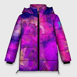 Куртка зимняя женская Пурпурный стиль, цвет: 3D-черный