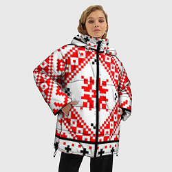 Куртка зимняя женская Удмуртский стиль, цвет: 3D-черный — фото 2