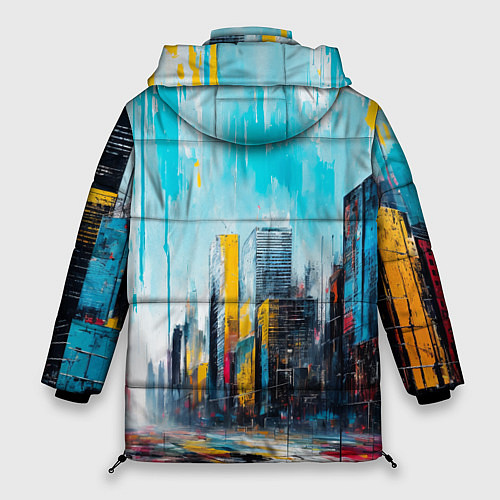 Женская зимняя куртка Палитра города / 3D-Черный – фото 2