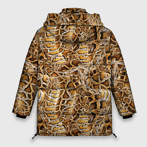 Женская зимняя куртка Змеиный клубок / 3D-Черный – фото 2