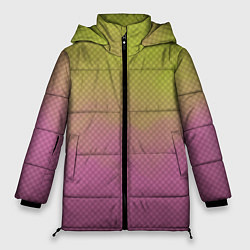 Женская зимняя куртка Салатово-розовый дым - Хуф и Ся