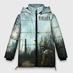 Куртка зимняя женская Stalker одиночка на дороге, цвет: 3D-светло-серый