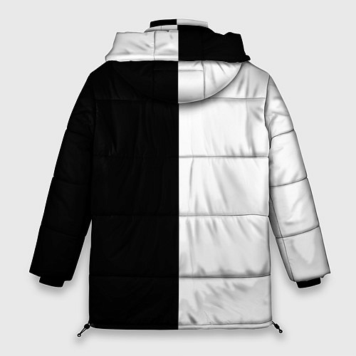 Женская зимняя куртка Boxing чёрно-белое / 3D-Светло-серый – фото 2